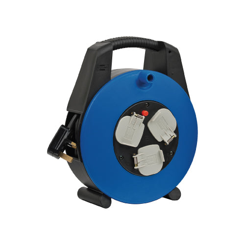 Brennenstuhl Vario 3-Way 15m Extension Light Duty Plastic Cable Reel