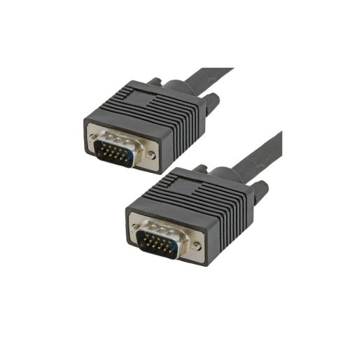 Cablenet 2m SVGA 15 Pin Male to Male Black Cable