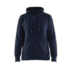 Blaklader Women’s Hoodie with zipper dark navy blue with logo