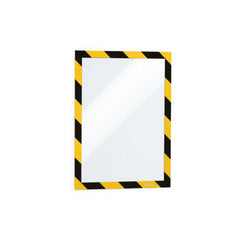  Durable A4 Black/Yellow Magnetic Display Frame 2 pack