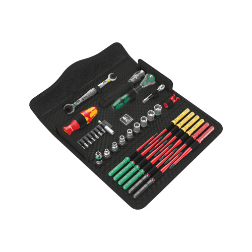 Wera 35 pieces Maintenance Tool Kit with Pouch, VDE Approved