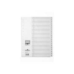  Durable 1-20 Index File with Printed Tabs for A4 Sheets 20 pack
