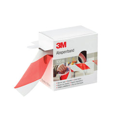 3M 596615 PE Barrier Tape, 70mm x 100m Red/White