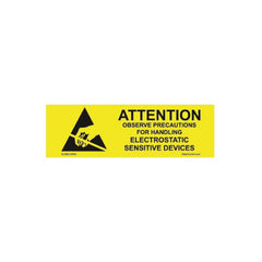 Conex 50x15mm Static Warning Label 500/roll