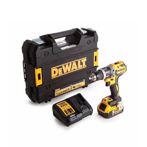 Dewalt 18V XR Brushless Hammer Drill Driver with 1 x 5Ah Batteries