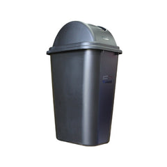 Rubbermaid 39L Black Dome Swing Lid Bin