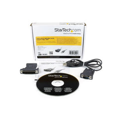 Startech USB to RS232 DB9/DB25 Male to Male Serial Adapter Cable