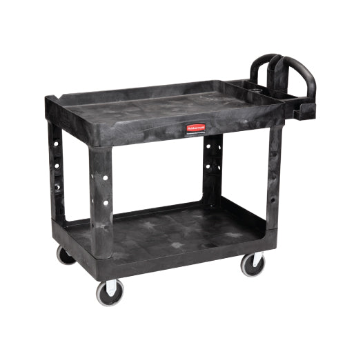 Rubbermaid Heavy Duty Ergo Handle Utility Cart (Lipped Shelf)