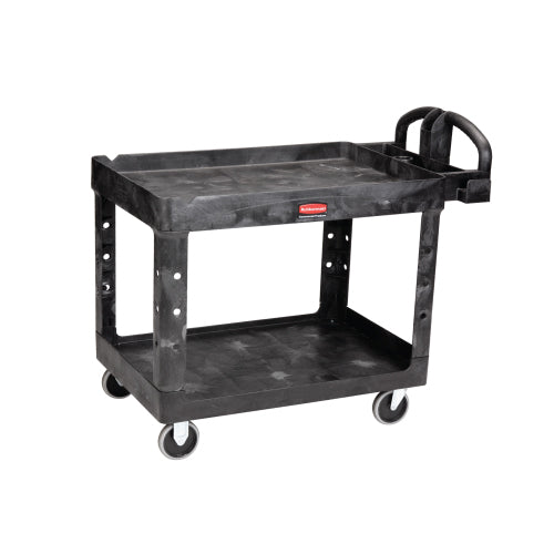 Rubbermaid Heavy Duty Ergo Handle Utility Cart (Lipped Shelf)