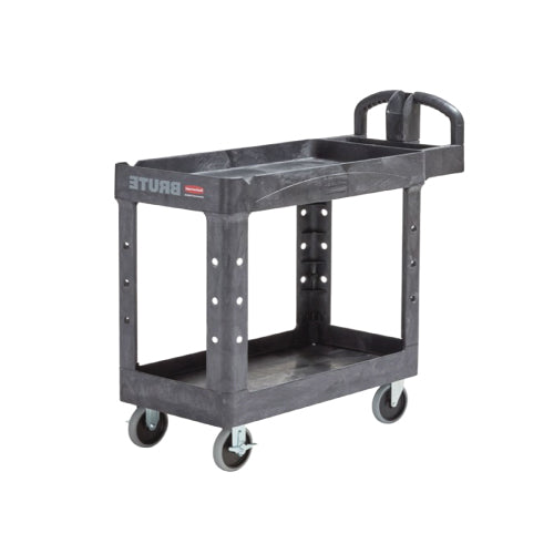 Rubbermaid Heavy Duty Ergo Handle Utility Cart (Lipped Shelf)