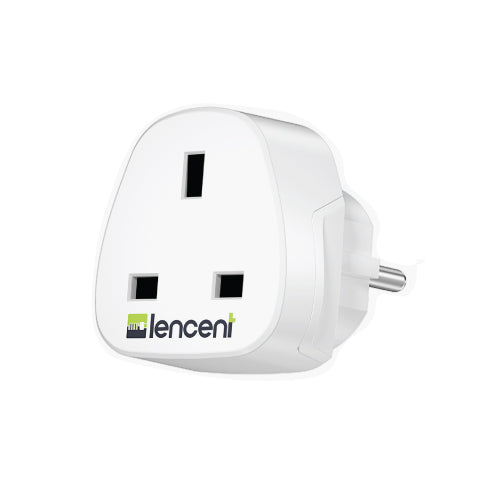 Lencent UK to Europe Plug Adapter