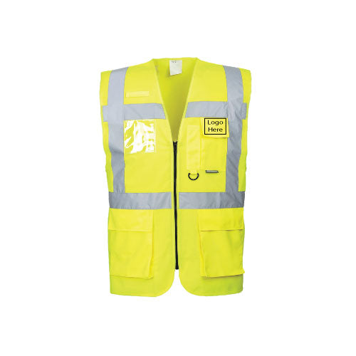 Portwest Berlin Hi-Vis Executive Vest with logo