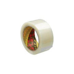 3M 371 Packaging Tape, Polypropylene, Clear, 48mm x 66m