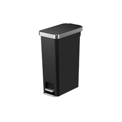 Hana 40L Black Slim Pedal Bin