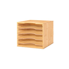 Woodluv Bamboo A4 5 Drawer File Organizer